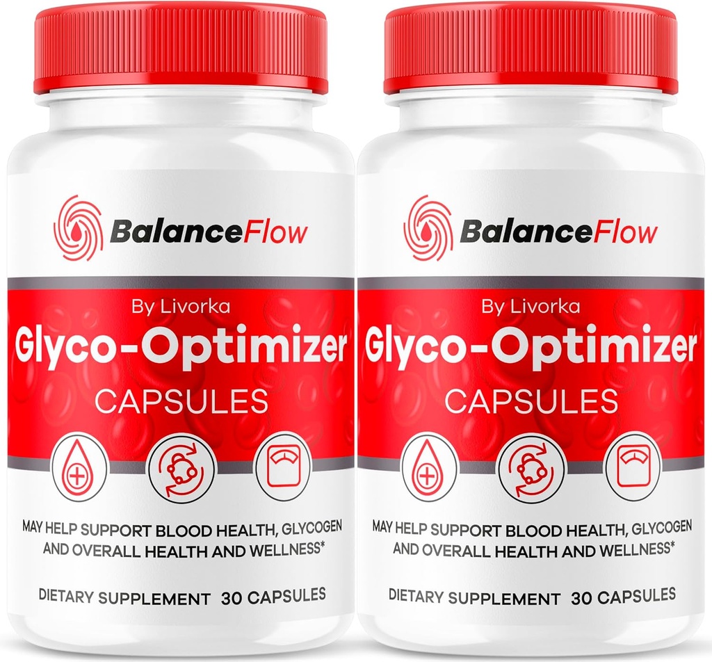 (2 Pack) Balance Flow Glyco Optimizer, Balance Flow, Balance Flow Glycol Optimizer Supplement, BalanceFlow Support Capsules, Balance Flow Blood Support Advanced Formula, 60 kapslit 2 kuud