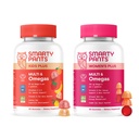 SmartyPants Family Daily Nutrition Bundle: Kids + Women’s Multivitamin Gummies with Omega-3, Vitamins D3, B12, A & Zinc – Gluten Free, Non-GMO, Clean Label Certified, 60 & 90 Count (Pack of 2)