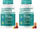 SmartyPants Prenatal Multivitamin Gummies, Omega 3 (DHA/EPA), Methylfolate, Biotin, Vitamin D3, C, Vitamin B12, B6, A, K & Zinc, Gluten Free, 120 Count (40 Day Supply) (Pack of 2)