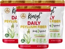 Konsyl Daily Psyllium Fiber, 3 Pack, 360g Gusset Bag, Gluten Free, Non OGM, Keto Friendly, Unflavored, Fibra di miscela facile