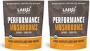 Laird Superfood Organic Performance Mushroom Chaga, Cordyceps, Lion's Mane və Enerji və Cognition üçün Maitake, 3.17 oz. Çanta, 2 paket