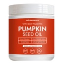 Nutra Essence Pumpkin Seed Oil with Saw Palmetto - Cold Pressed, Pure Virgin Oil with Essential Fatty Acids & Phytosterols - Supports Hair, Urinary, Bladder & Prostate Health - Non-GMO