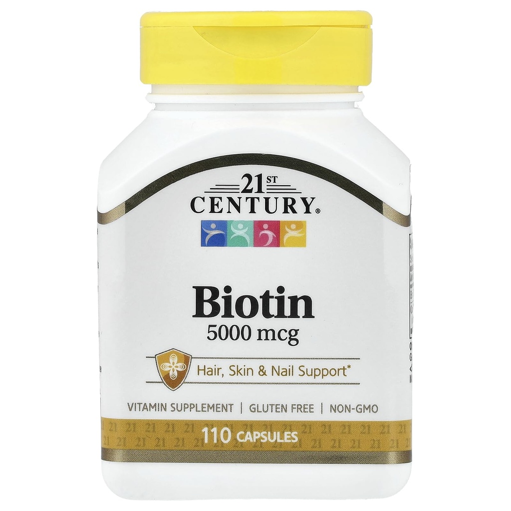 Biotin 5000 mcg (Super Potency) - 110 Capsules