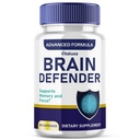 Brain Defender Supplement, Brain Defend Pills for Focus and Memory Support, BrainDefender Advanced Nootropic Capsules for Daily Clarity Cognitive Health Function, Brain Defense Max Vitamins (60 Ct)