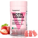 Biotin Gummies for Hair Growth 10000mcg - Vegan Biotin Vitamins Supports Healthy Hair, Skin and Nails, Hair Vitamin Gummy for Women & Men - Non-GMO, Chewable Supplement