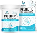 Nature's Physician Probiotics - 100 Billion CFU Per Capsule - 16 Strains + Prebiotics - Best Probiotic Supplement for Women & Men - Supports Immune, Digestive Health, Constipation & Gas - 60 Capsules