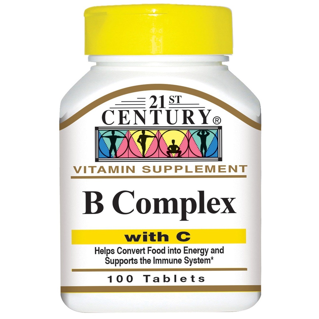 21st Century, B Complex, with C, 100 Tablets - 2pc