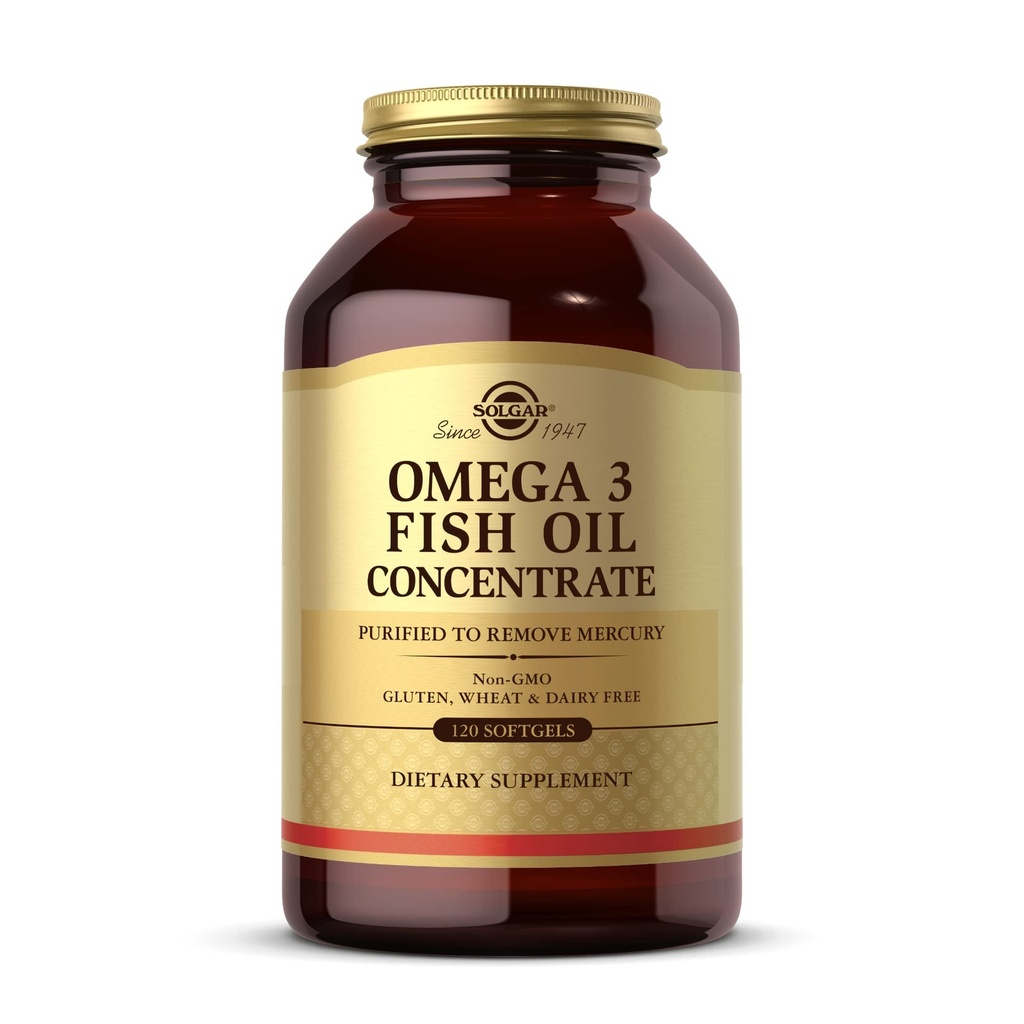Omega 3 Fish Oil Concentrate Solgar 120 Softgel