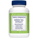 The Vitamin Shoppe Green Tea Extract 750mg - Fat Metabolism & Antioxidant | EGCG Polyphenols Decaf | 200 Veggie Caps | Triple Strength