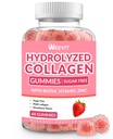 Collagen Gummies for Women, Hydrolyzed Collagen Peptides Gummies with Biotin, Collagen Supplements Gummy with Vitamin B12, C, D, Zinc for Hair Skin Nail