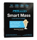 PEScience Smart Mass Gainer, Lean Muscle Weight Gainer, Whey Protein & Casein Protein Blend with Slow-Digesting Carbs, Maltodextrin-Free, Gourmet Vanilla, 14 Packets