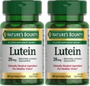 Nature's Bounty Lutein Pills, Eye Health Supplements and Vitamins, Support Vision Health, 20 mg, 40 Softgels (Pack of 2)