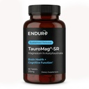 ENDUR-TAUROMAG - Magnesium + Taurine - SR (Sustained Release) 375 mg - Nootropic for Brain Health Support, Relaxation, Focus & Sleep Support - Optimal 5–7 Hour Absorption Delivery - 90 Tablets