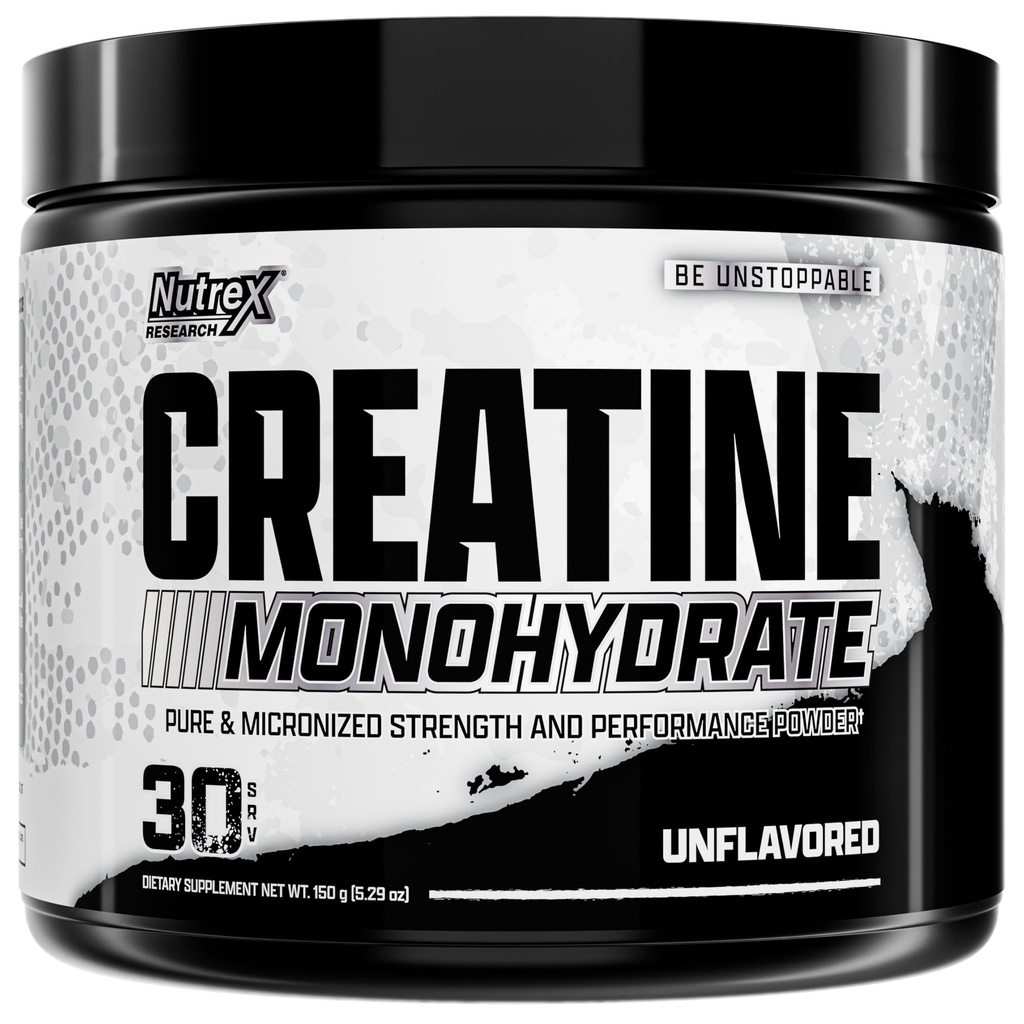 Nutrex Research Creatine Monohydrate Powder 30 Servings | Unflavored 5G Micronized Creatine Powder | Gluten Free