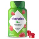 Vitafusion Vitamin B12 Gummies | 1000 mcg | 140 Adult Gummy Vitamins | For Women & Men | Raspberry Flavor | Gluten and Dairy Free Supplement