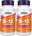 NOW Foods Supplements, Vitamin B-12 1,000 mcg with Folic Acid, Nervous System Health*, 250 Chewable Lozenges, (Pack of 2)