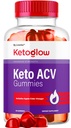 KetoGlow Keto ACV Gummies - Official Keto Glow Gummies ACV Premium All Natural Gummys 1050mg, Keto Glow Apple Cider Vinegar Advanced Formula, KetoGlow Support Review, 60 Gummies for 1 Month