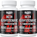 1400mg Beta Ecdysterone and Turkesterone Supplements, Maximized 98% Beta Ecdysterone & 20% Turkesterone Extract for Muscle Mass,Strength, Protein Synthesis, 120 Capsules