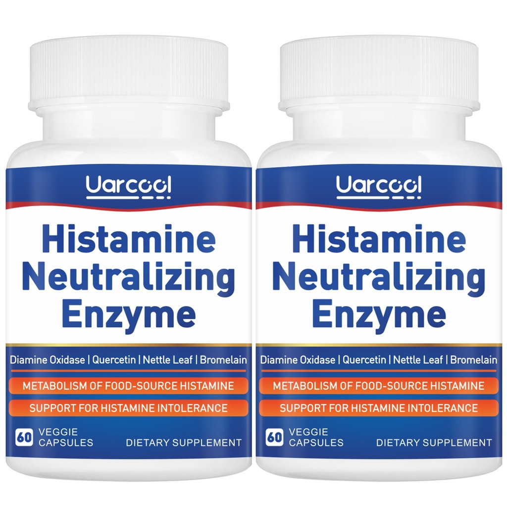 DAO Enzyme Supplement Histamine Diamine Oxidase Supplement for Smooth Digestion - Made in USA - 60 Softgels (2 Bottles)