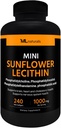 ML Naturals Mini Sunflower Lecithin 240 Softgels. Phosphatidylcholine, Phosphatidylinositol, Phosphatidylthanolamine, Phosphatidic Acid, NSF-Certified & cGMP-Compliantantentant