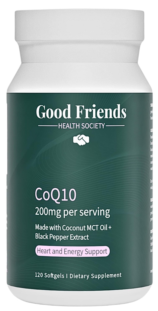 Ubiquinol CoQ10 200mg - High Absorption with Black Pepper Extract & Coconut MCT Oil - 120 Softgels, Lab-Tested, No Seed Oils, Non-GMO - Heart and Energy Support
