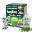 Yamamoto Kanpoh YAMAKAN Barley Grass Juice Powder, Young Barley Grass Powder Rich in Minerals, Vitamins & Plant-Based Protein for Women & Men, Grass Juice from Japan, Non GMO 22 Count