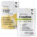 Complement Protein & Creatine Bundle | Organic Vanilla Protein + Micronized Creatine for Recovery & Energy