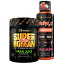 ALPHA LION Stubborn Fat Loss Stack – Superhuman Burn Pre Workout + Burn2O Liquid L-Carnitine 2000mg (ShredBerry) – 2-in-1 Thermogenic Fat Burning Stack for Men & Women
