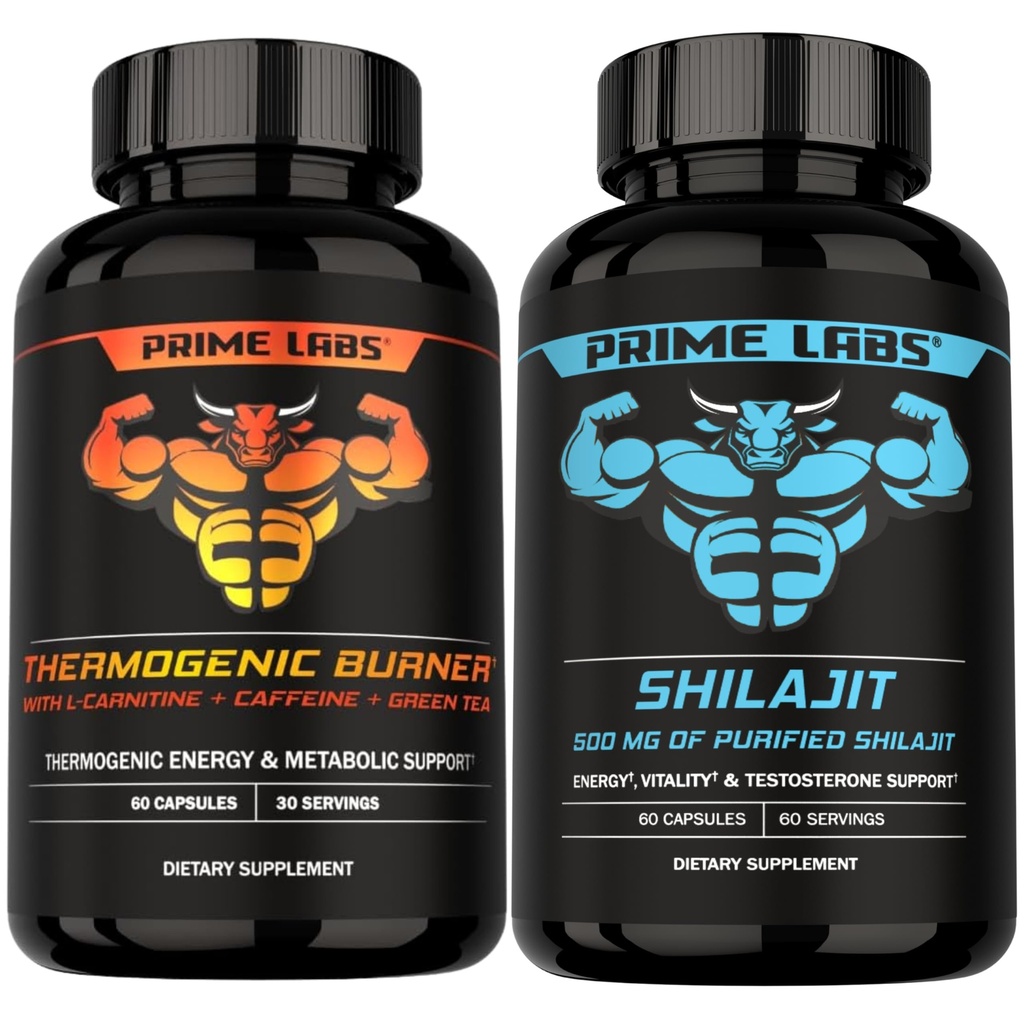 Prime Labs Thermogenic Burner + Shilajit Capsules