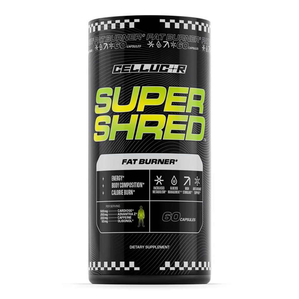 Cellucor Super Shred™ Fat Burner | Thermogenic Power & High Stimulant Energy | 60 Capsules