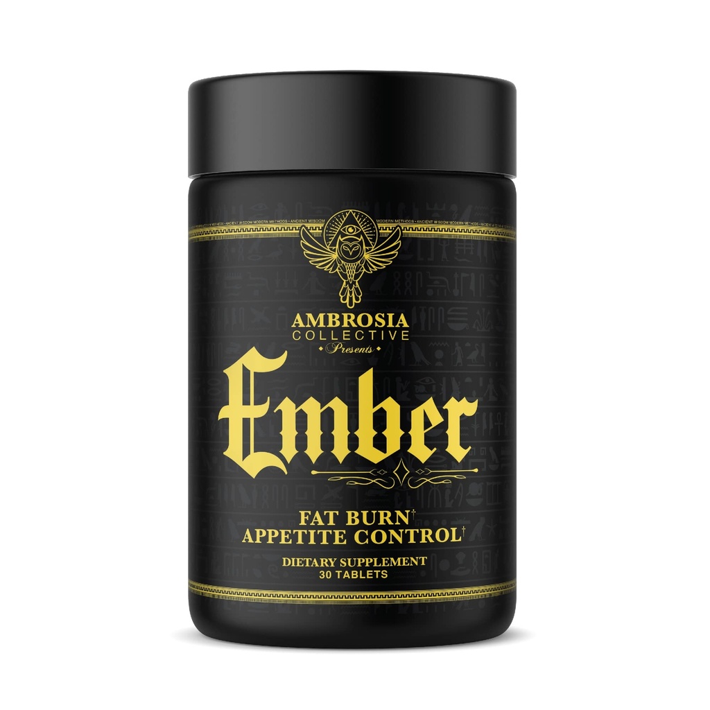 Ambrosia Ember Thermogenic Fat Burner Capsules | Appetite Support for Men and Women | CapsiMax, African Mango & CoQ10 | Healthy Weight Management | 60 Capsules (30 Day Supply)
