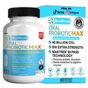 BestBreath Oral Probiotic MAX - 40 Billion CFU - Support for Teeth, Gums, Ear, Nose, Throat & Digestive Health - 60 Capsules (1)