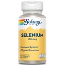 Solaray Selenium 100 mcg, Healthy Immune System, Thyroid Function and Antioxidant Support, Vegan, Lab Verified, 60-Day Guaranteed, 100 Servings, 100 VegCaps