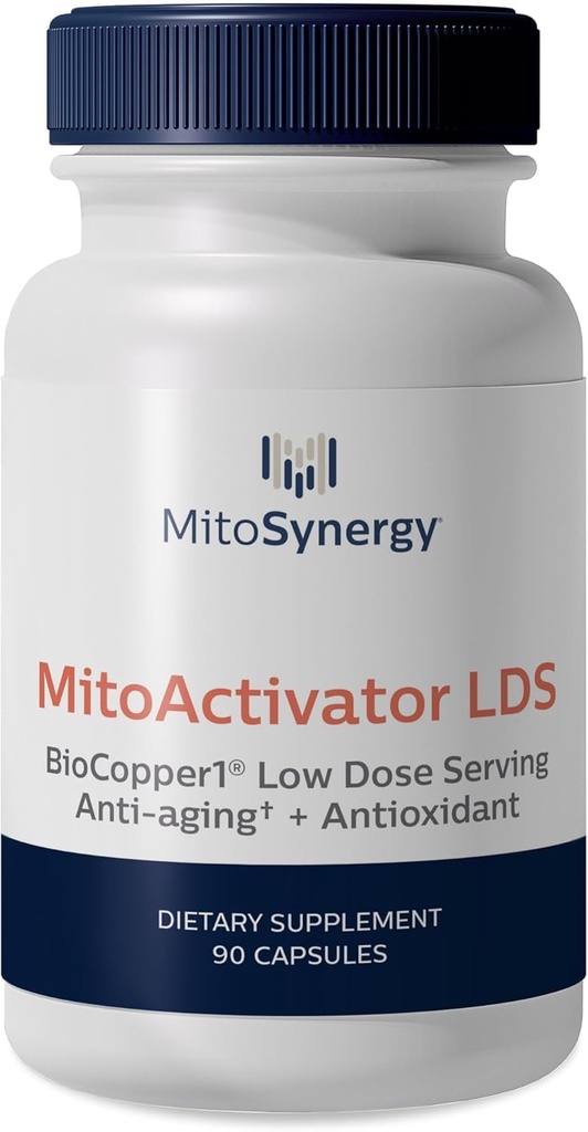 MitoActivator BioCopper1 Cu1 (Cunermuspir) LDS - Low Dose Serving 0.1mg Bioavailable Copper - Tick Immune Support for Sensitive Users to minimize Herxheimer Reaction