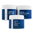 Opti+ Heart & Vascular Health Bundle - rTG Omega-3, Homocysteine B-Vitamins & D3 K2 Supplement Kit | Supports Cardiovascular Wellness & Healthy Aging* | 3-Product Daily Heart Support Pack