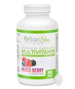 BariSlim Complete Chewable Bariatric Multivitamin Tablets - 45 mg Iron - Bariatric Vitamin & Supplement for Post Bariatric Surgery Including Gastric Bypass & Gastric Sleeve | Mixed Berry | 90 Tablets