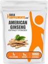 Bulk Supplements.com Ginseng Trích dẫn Powder - Ginseng Phụ phụ cho Herbal - Gluten Free, 1g mỗi dịch vụ, 5kg (11 lbs)