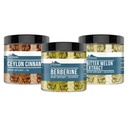 Earthborn Elements Berberine, Ceylon Cinnamon, & Bitter Melon Capsule Bundle (200 Capsules Each), Pure & Undiluted, No Additives