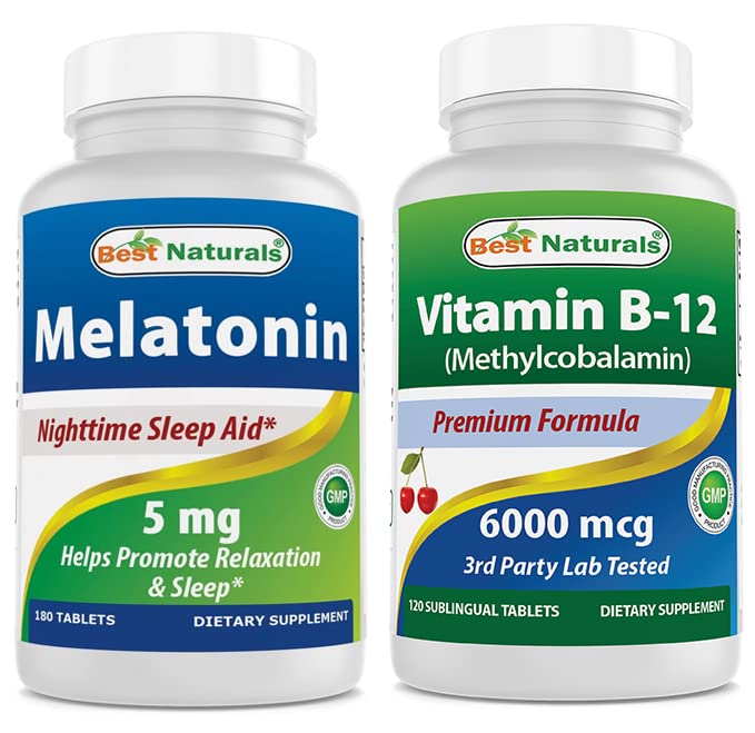 Melatonin 5 mg & Vitamin B12 6000 mcg