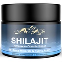 Himalayan Shilajit Organic Shilajit Resin, High Potency Shilajit for Men and Women, 600mg Pure Natural Resin with 85+ Trace Minerals and Fulvic Acid, Energy, Strength, Immune Support, 30 Grams
