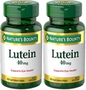 Nature's Bounty Lutein Pills, Eye Health Supplements and Vitamins, Support Vision Health, 40 mg, 30 Softgels, (Pack of 2)