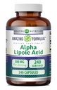 Amazing Formulas Alpha Lipoic Acid 300 mg Capsules Supplement | Non-GMO | Gluten Free | Made in USA (240 Count)