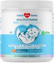 Multiwitamina dla kotów - 4oz Proszek - L- Lyzyna, Tauryna i Spirulina dla immunologicznego wsparcia i zdrowia oczu - Olej rybny i witaminy dla skóry i zdrowia serca. (dla kotów)
