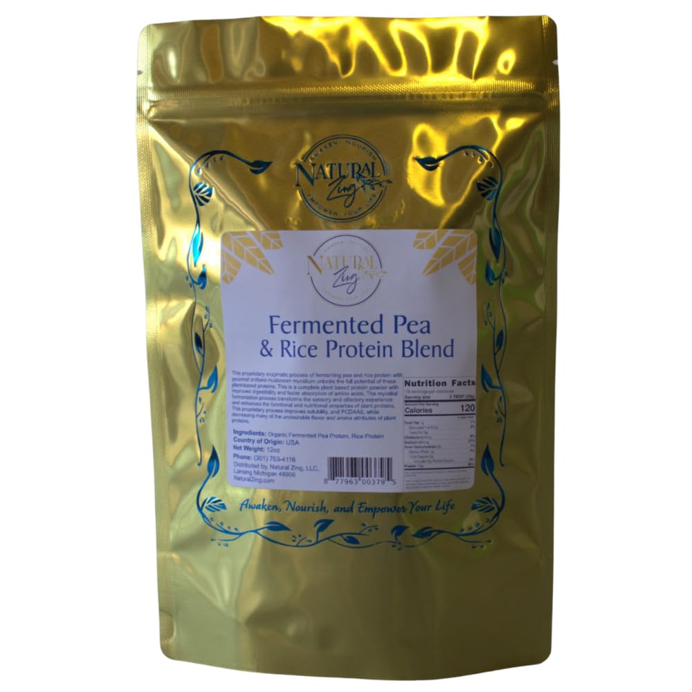 Fermented Brown Rice/Pea Protein Blend (Raw, Organic), 16 oz