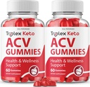 IDEAL PERFORMANCE (2 Pack) trix Keto Gummies Triplex Keto ACV Gummies תוסף trix ACV Keto Gummies Triplex Keto Gummy s (120 חניכיים)