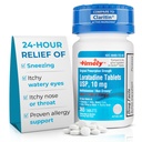 TIME-Cap Labs Loratadine Tablets USP 10mg, Non-Drowsy Antihistamine, 24 Hour Allergy Relief, 365 Tablets