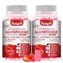 2 Packs 2500MG Liposomal Glutathione Gummies Supplement - Support Skin & Liver Function, 98% Bioavailability, with L-Glutathione & Milk Thistle to Support Antioxidant & Enhance Immunity