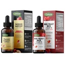 Q'ankyaq Thyroid Support Liquid Drops, Red Yeast Rice with CoQ10 Liquid Drops, Thyroid Support for Women, 1200mg Red Rice Yeast Extract for Cholesterol Health