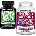 Thyroid Support Supplement 120 Capsules - with - Men's Prostate Health Supplement - 120 Capsules