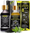 Fulvic Humic Mineral Blend – 580 Servings | Bundle X935 Humic and Fulvic Acid Supplement + X989 Oil of Oregano with Black Seed Oil | Fulvic Acid Organic, Fulvic Minerals | Gut & Energy Support